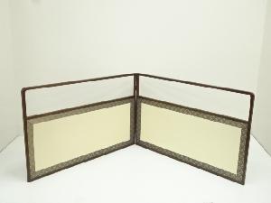 利休梅・網代風炉先屏風（箱付）